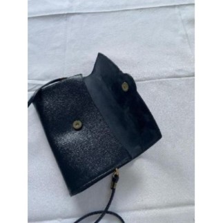 Pochette en cuir vintage Hexagona  État neuf 24x15