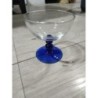Lot de 2 Coupes à glace - pied bleu