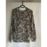 Pull motif léopard T44 Composition : 78% viscose + 19% polyamide + 3% elasthane