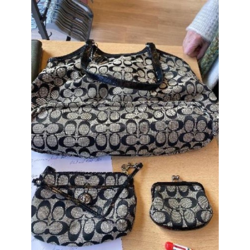 Sac+ pochette+porte monnaie Coach