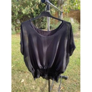 Blouse noire, manches...