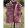 Doudoune manches courtes, rose, taille M