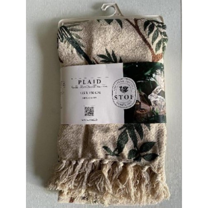 Plaid coton neuf 125 *150 cm