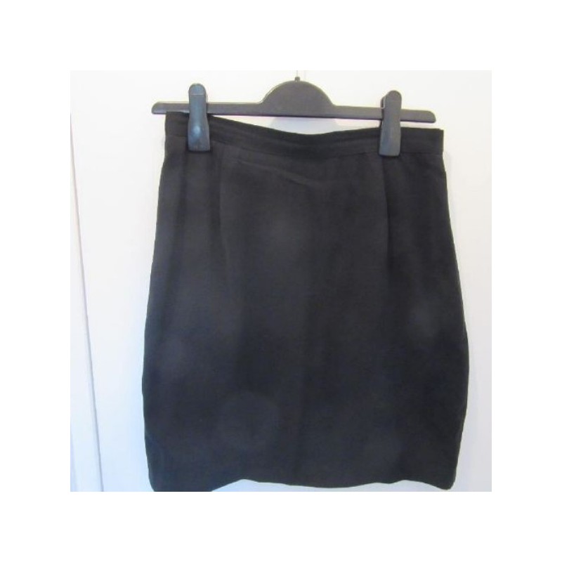 JUPE droite T.40 noire polyester doublée