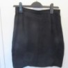 JUPE droite T.40 noire polyester doublée