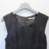ROBE droite CAMAIEU noire T.38 empiècement devant / doublée