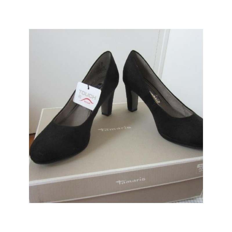 ESCARPIN TAMARIS 37 compensé semelle "confort touch" talon 8cm neuf 4261