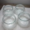LOT 4 POT VERRE IKEA haut. 8.5 diam. 8.5