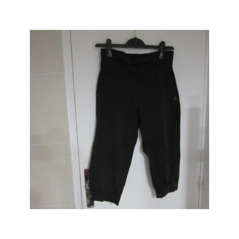 LEGGING femme DOMYOS T. S sport noir court coton élastane 4558