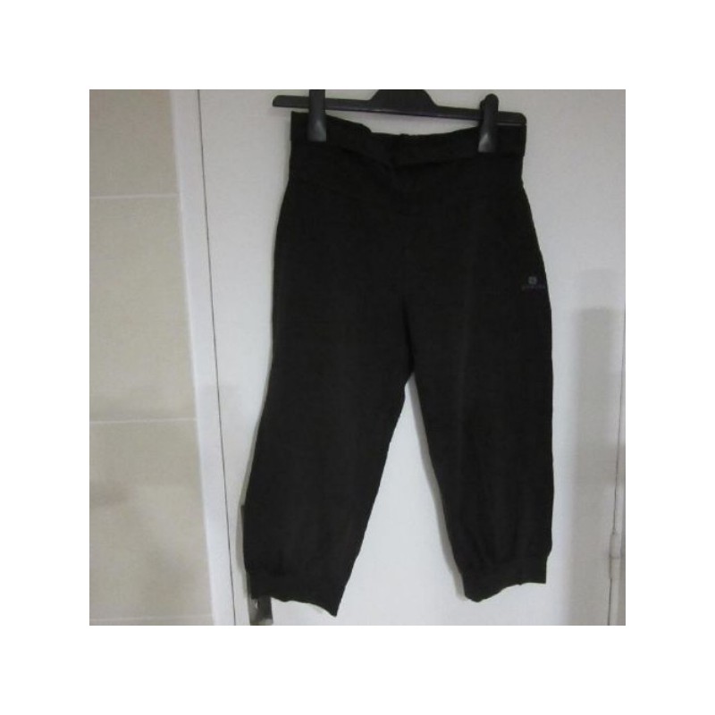 LEGGING femme DOMYOS T. S sport noir court coton élastane 4559