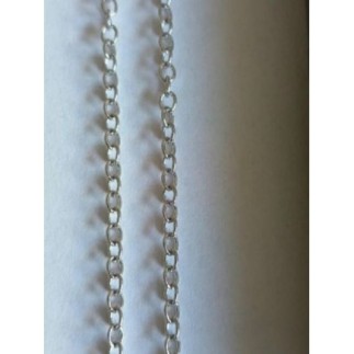 chaine(50cm)+ pendentif croix chrétienne argenté (3,3/2,3 cm acier inoxydable ) neuve jamais porté