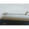 CHAINE+ PENDENTIF CROIX CHRETIENNE /INFINI argenté ACIER INOXYDALE 316 LE PLUS chaine coulissante on