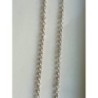 CHAINE+ PENDENTIF CROIX CHRETIENNE /INFINI argenté ACIER INOXYDALE 316 LE PLUS chaine coulissante on
