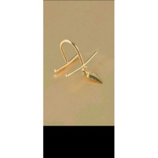 FAUX PIERCING doré lévre acier inoxydable