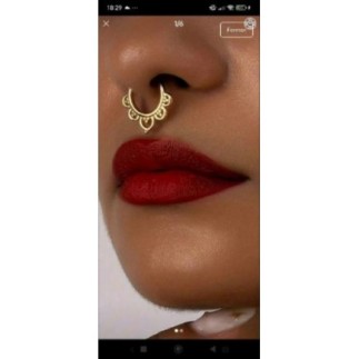 faux piercing nez acier...