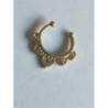 faux piercing nez acier inoxydable plaqué or 1.75/1.71cm)