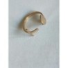 1 bague ajustable croix et coeur acier inoxydable plaqué or neuve jamais porté