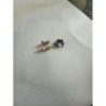 Lot de 2 paires de boucle d'oreilles doré et argenté clou croix de jesus acier inoxydable neuf jamai