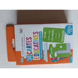30 cartes éducatives.Complet