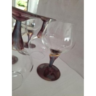 6 verres a vin stylés cristal