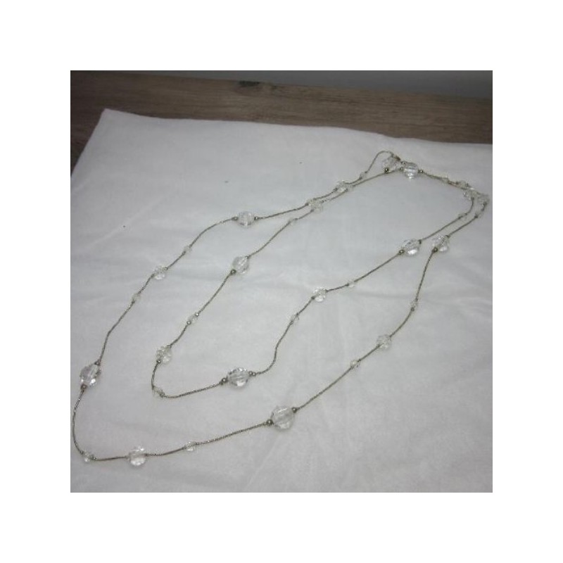 COLLIER double fantaisie long. 70cm réglable 4545