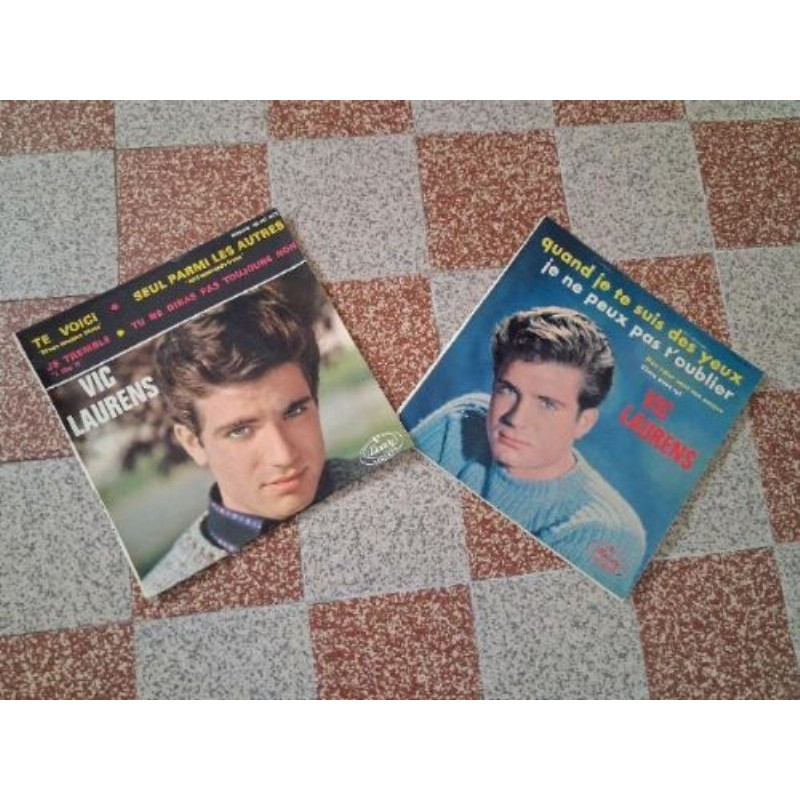 2 VINYLES 45 TOURS DE VIC LAURENS