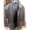 Manteau cuir marron homme TL