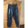 Pantalon femme cuir noir T40
