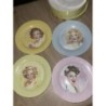 Lot 4 assiettes porcelaine 