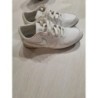 Baskets Nike véritable taille 37 blanche avec virgule argent