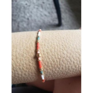 Bracelet perles miyuki rouge