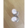 Boucles d’oreilles acier inoxydable quartz
