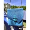 Sac turquoise cuir