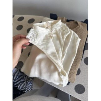 Chemise sans manches écru...