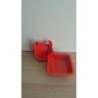 Lot coupelle rouge 