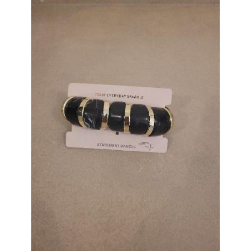 Bracelet fantaisie noir et gris  neuf 