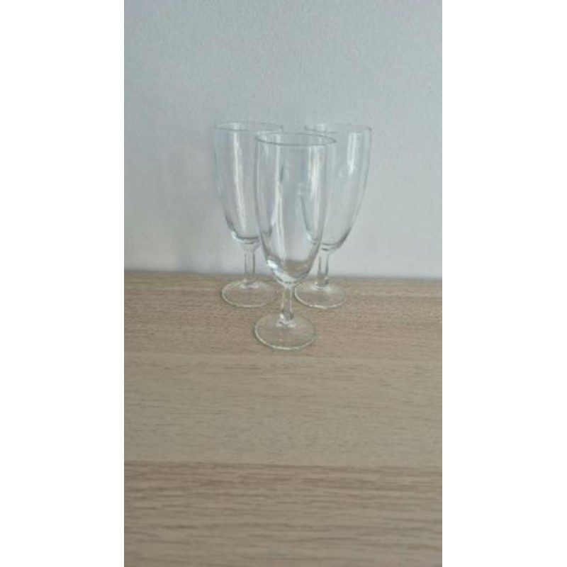 3 flûtes champagne 