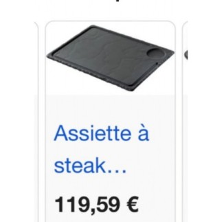 Lot 4 assiettes à steak...