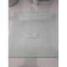Lot de 2 assiettes carrées en verre 