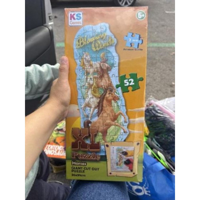 Puzzle géant XL chevaux NEUF