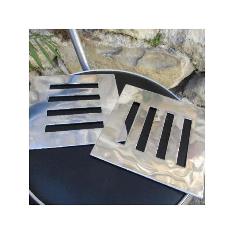 LOT 2 dessous de plat métal 15x15 cm neuf