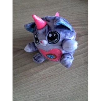 Peluche licorne grise