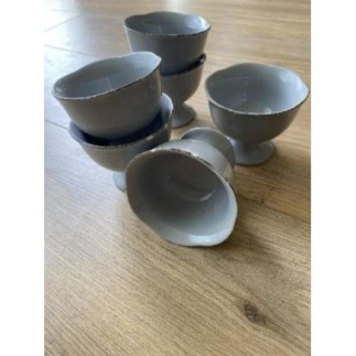 Lot 6 coupelles grises