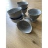 Lot 6 coupelles grises