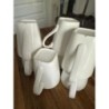 Lot de 7 tasses blanches 