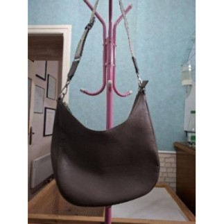 Sac demi lune taupe