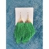 Boucle oreille verte et or 