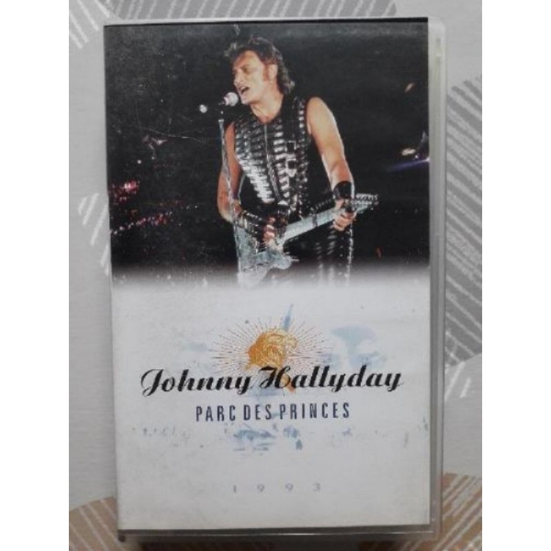 Cassette VHS en état de fonctionnement pour collectionneur Johnny Hallyday