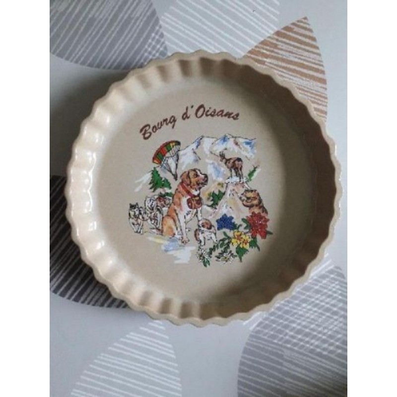 Moule à tarte 21cm Bourg d'Oisans Véritable grés non ébréché