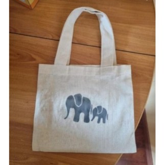 Mini tote bag avec éléphant...